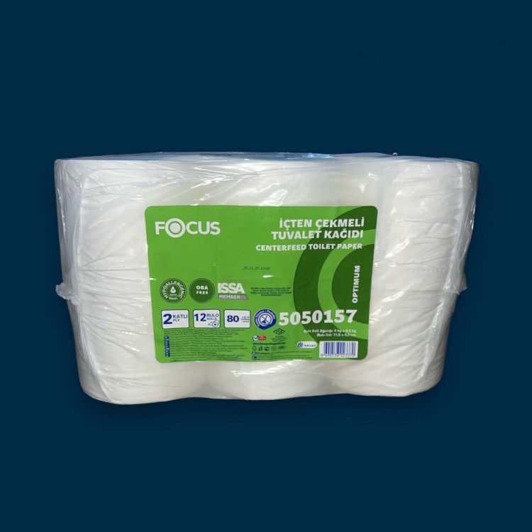 TK İÇTEN ÇEKMELİ 80 M FOCUS OPTİMUM 1*12 TUVALET KAĞIDI