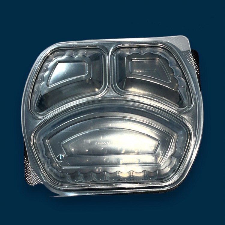 YEMEK SETİ ÜÇ BÖLMELİ MİKROD.SİYAH STARCUP 25 GR 50*4 200 LÜ