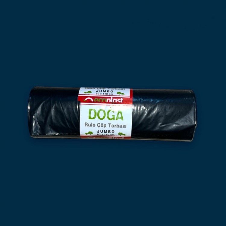 ÇP JUMBO 80*110 500 GR ECOPLAST 10*20 RULO ÇÖP POŞETİ