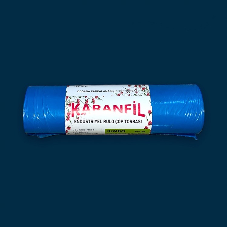 ÇP JUMBO 80*110 300 GR MAVİ 1 KL 20 RL KARANFİL ÇÖP POŞETİ
