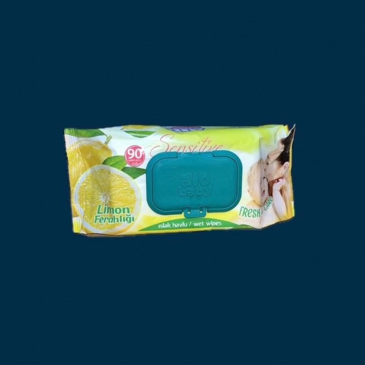 IH 90*12 ALOBABY LİMONLU ISLAK HAVLU