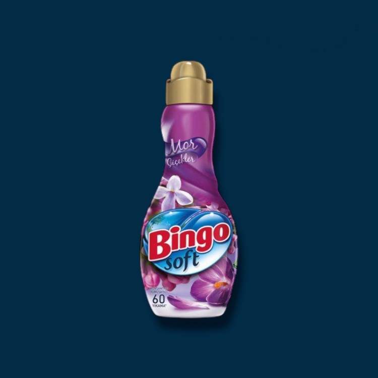 ___ ÇY 1440 ML*9 BİNGO SOFT KNSN MOR ÇİÇEKLER ÇAMAŞIR YUMUŞATICI