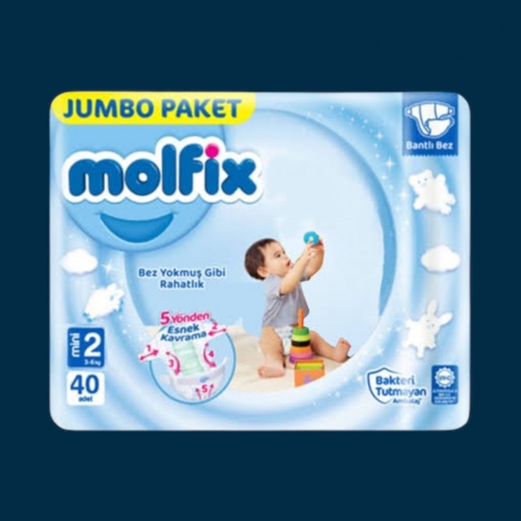 ___ ÇB 2 NO MOLFİX JUMBO 3-6 KG 6 40 MİNİ ÇOCUK BEZİ