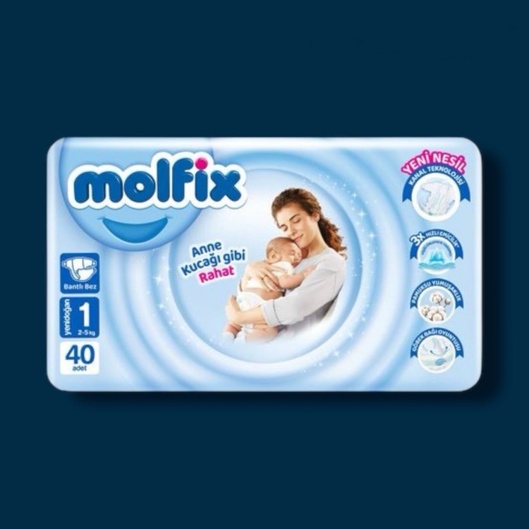 ___ ÇB 1 NO MOLFİX JUMBO 6-44 2-5 KG YENİ DOĞAN ÇOCUK BEZİ