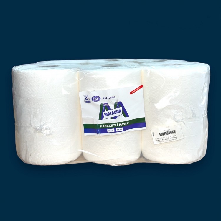 KH HAREKETLİ 21 CM 2,5 KG MATADOR FOTOSELLİ 6 LI 45212500 KAĞIT HAVLU