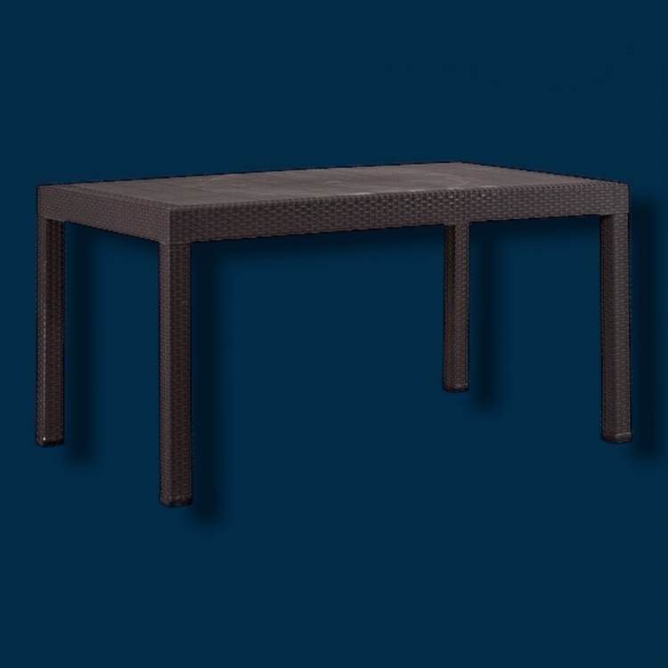 MASA RATTAN WOOD DESIGN 90*150 CM KAHVE KOYU