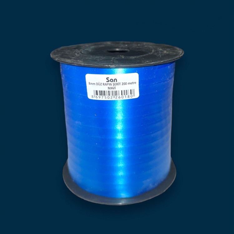 RABANT 8 MM KARIŞIK 200 MT DÜZ (GÜMÜŞ-TURUNCU-SARI-MAVİ-BEYAZ-FISTIK YEŞİLİ-KIRMIZI-LİLA)