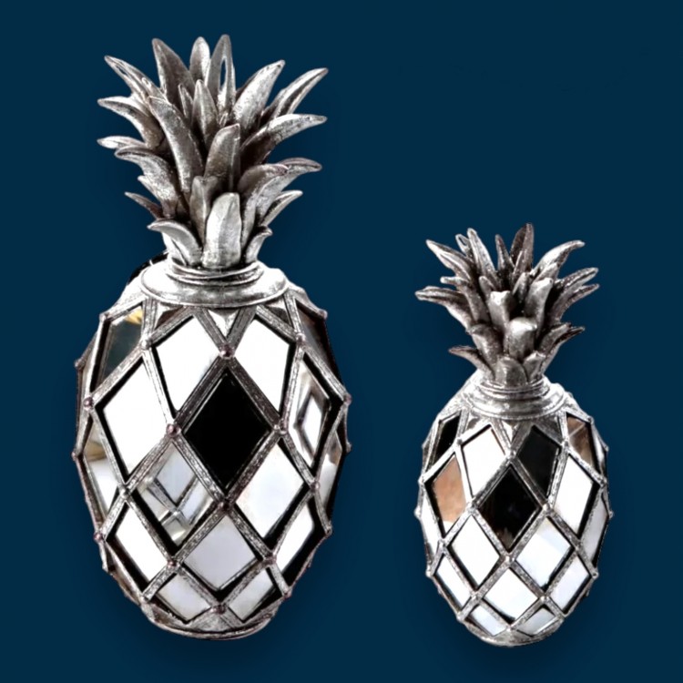 DKR ANANAS 2 Lİ AYNALI 29 19 CM POLYESTER EM5562