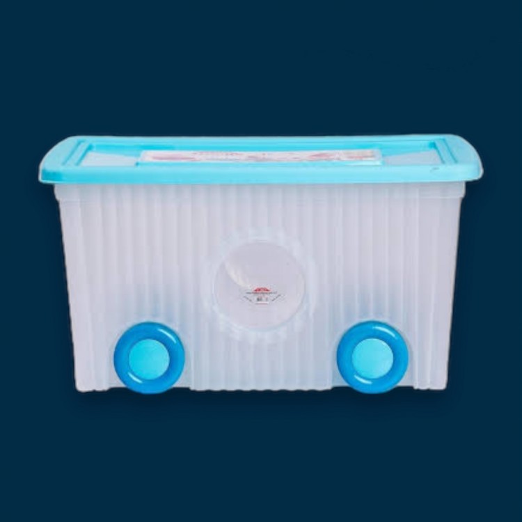KUTU OYUNCAK TEKERLİKLİ 60 LT TURKUAZ FLORA F379 1 KL*5