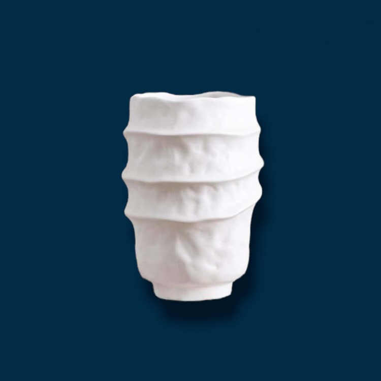 DKR VAZO SERAMİK BEYAZ 17*17*25 CM LİCİA LCA0013