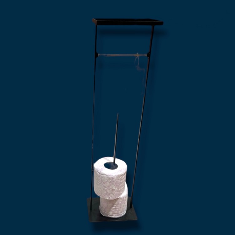 DKR TUVALET KAĞIDI STAND SİYAH TEPSİLİ 54*15*12 CM GLV0690